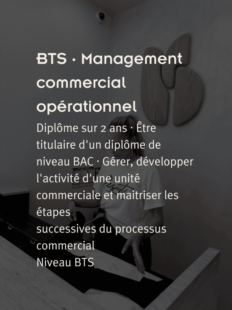 BTS · Management commercial opérationnel
