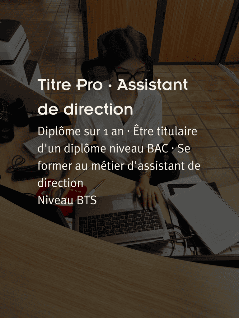 Titre Pro · Assistant de direction