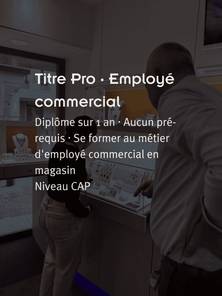 Titre Pro · Employé commercial
